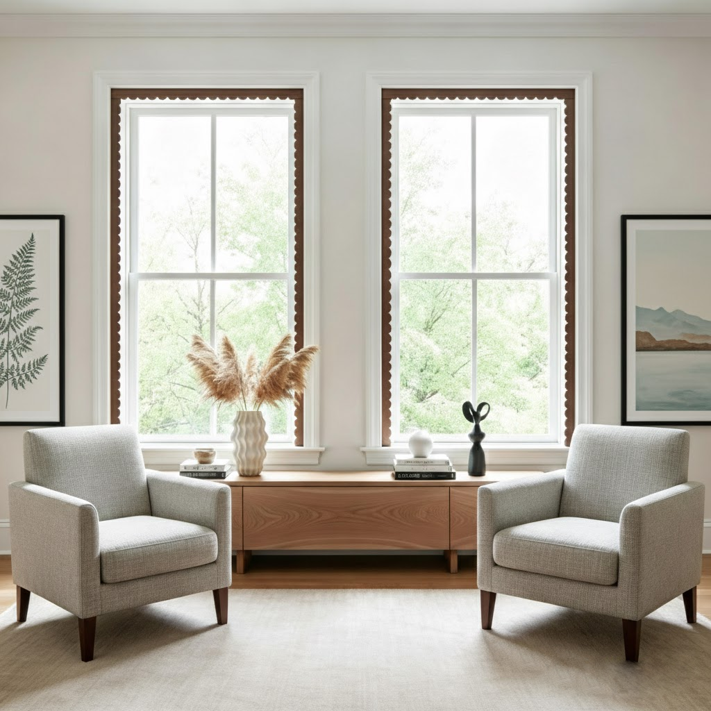 Cyrusbot® DIY Scalloped Decorative Wood Trim