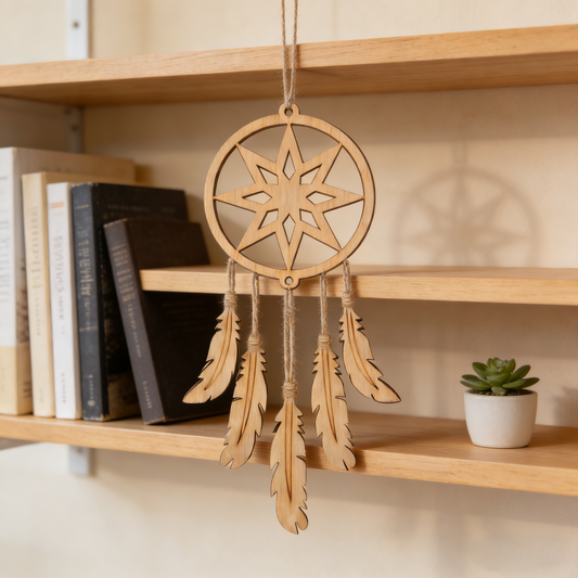 Cyrusbot® DIY Wooden Dream Catcher Pendant Set